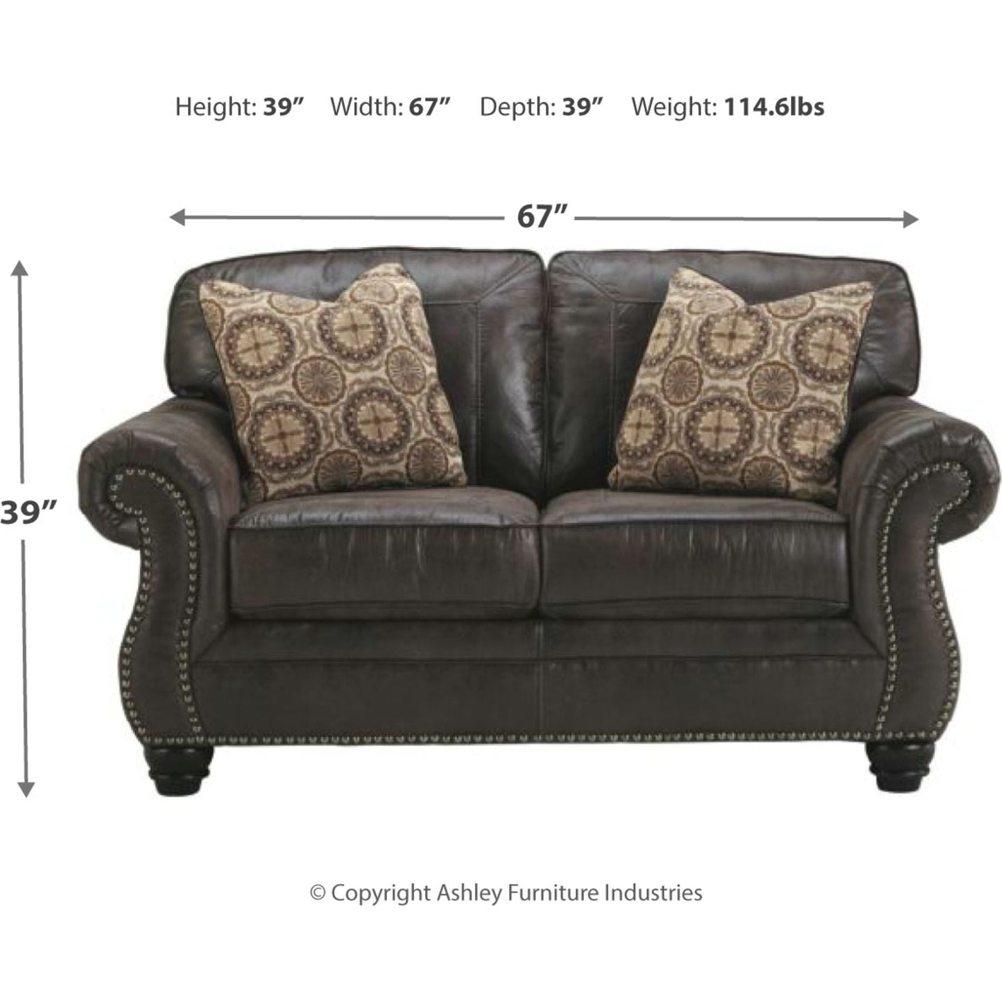 Causeuse Breville - Anthracite