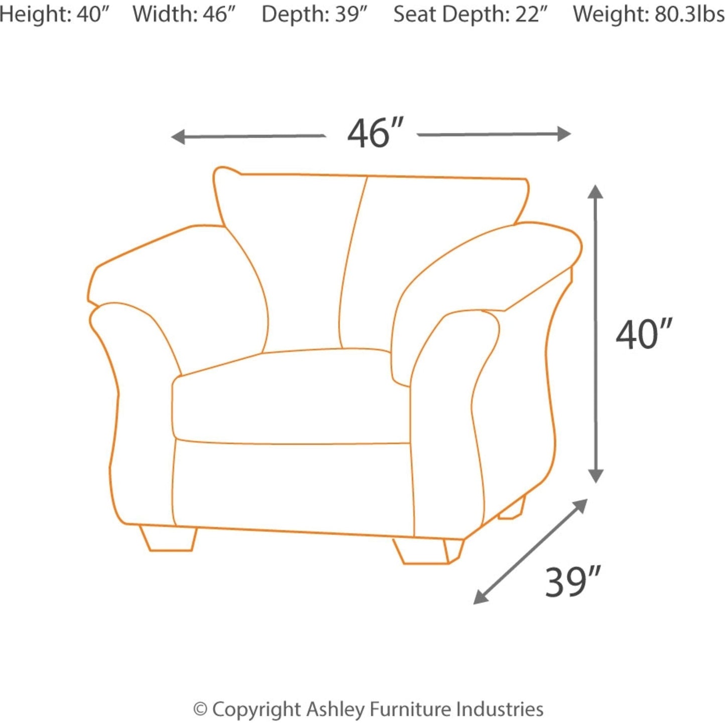 Chaise Darcy