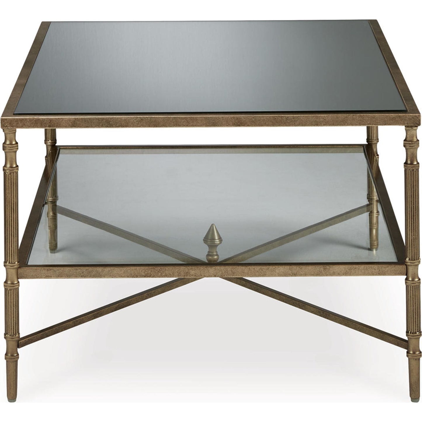 Table basse Cloverty - Finition or vieilli
