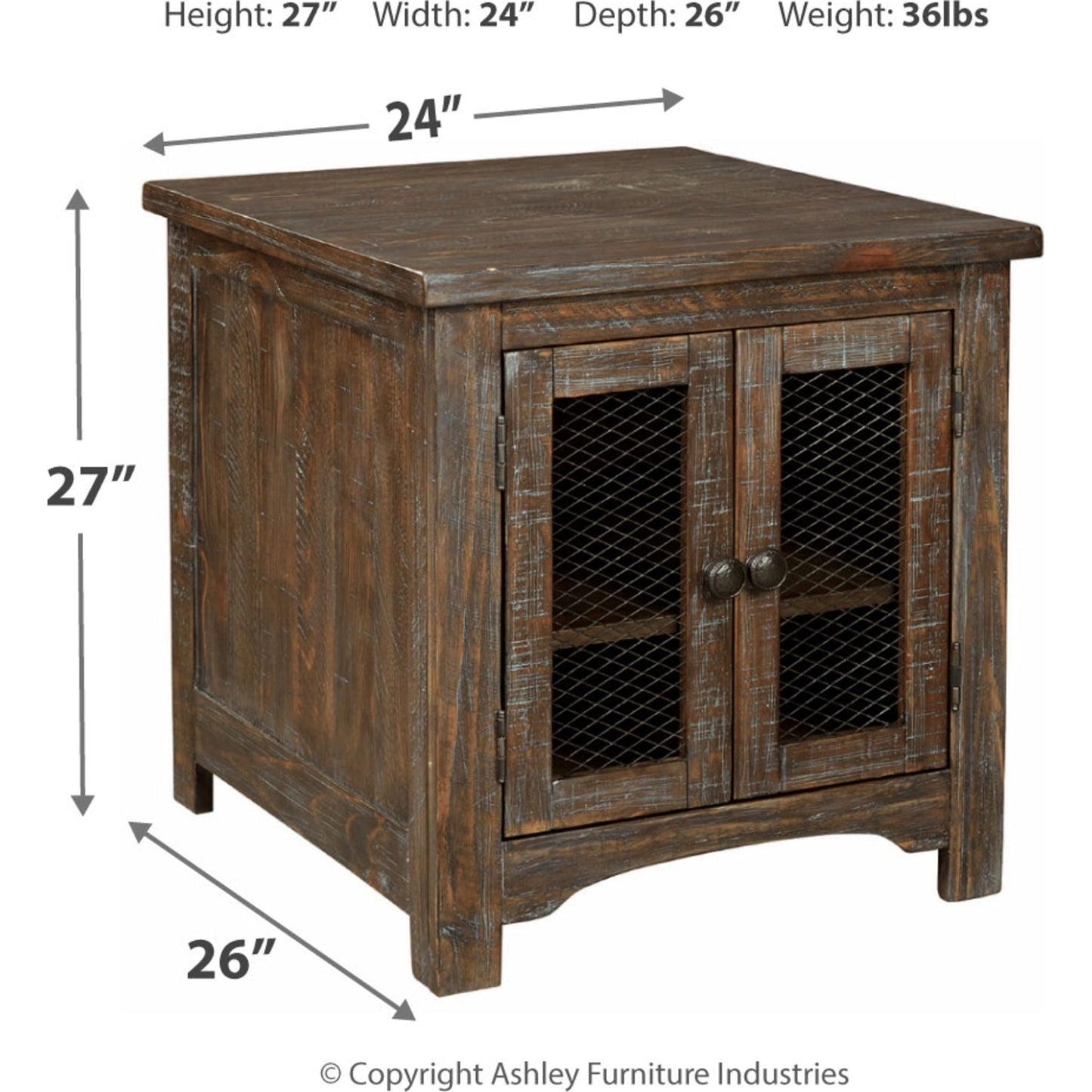 Table d'appoint Bleeker - Marron