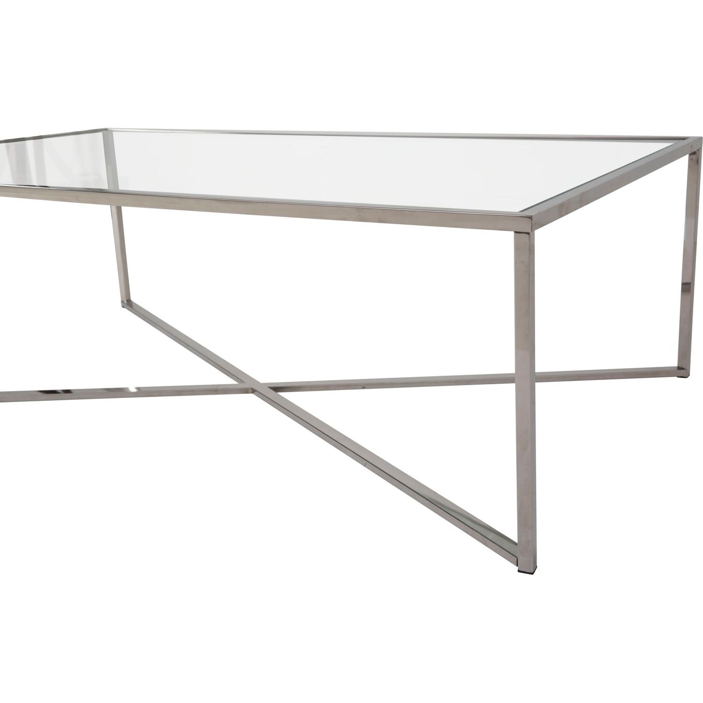 Table basse Cross Over - Verre