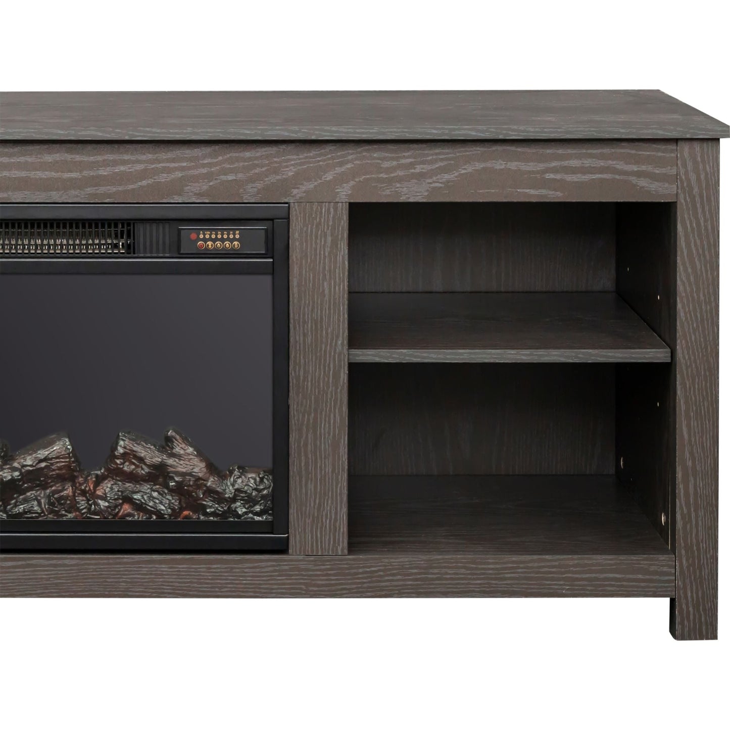 Meuble TV Brenna avec cheminée