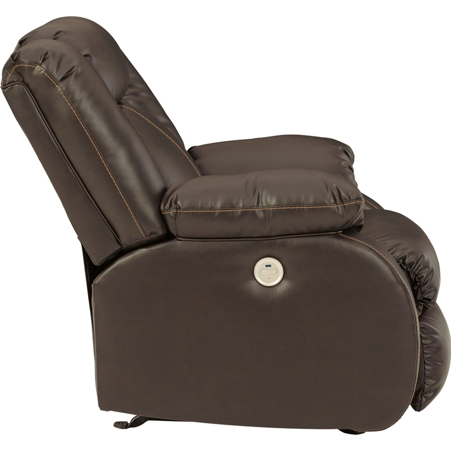 Fauteuil inclinable électrique à bascule Denoron - Chocolat
