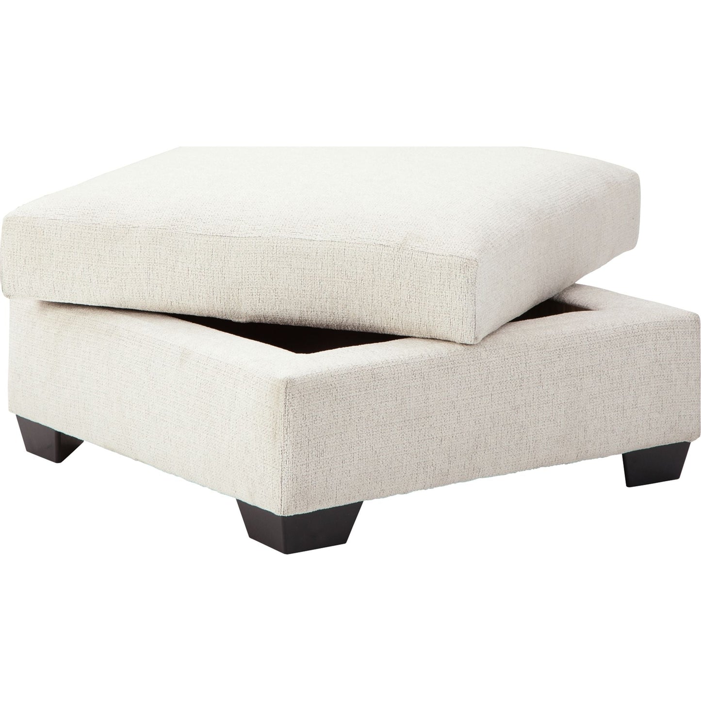 Pouf de rangement Brantley - Neige