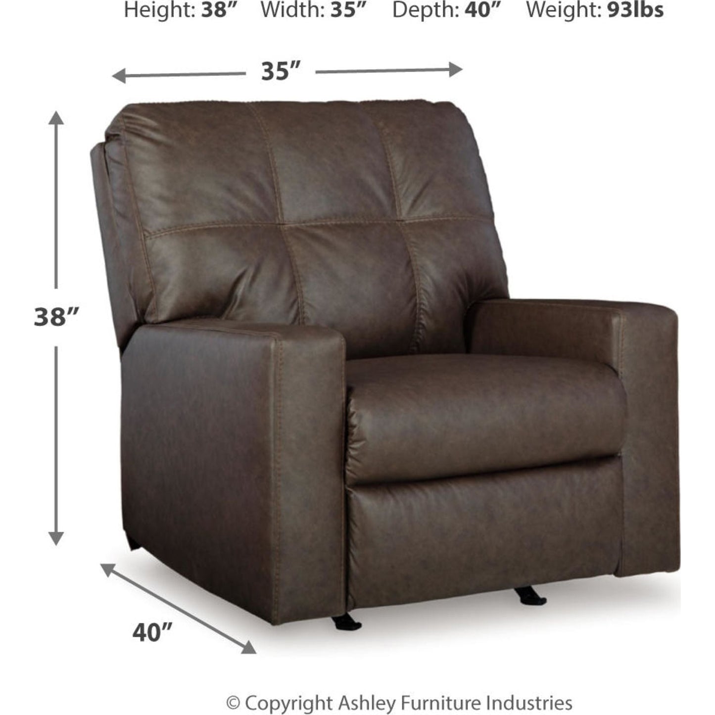Fauteuil inclinable à bascule Barlin Mills
