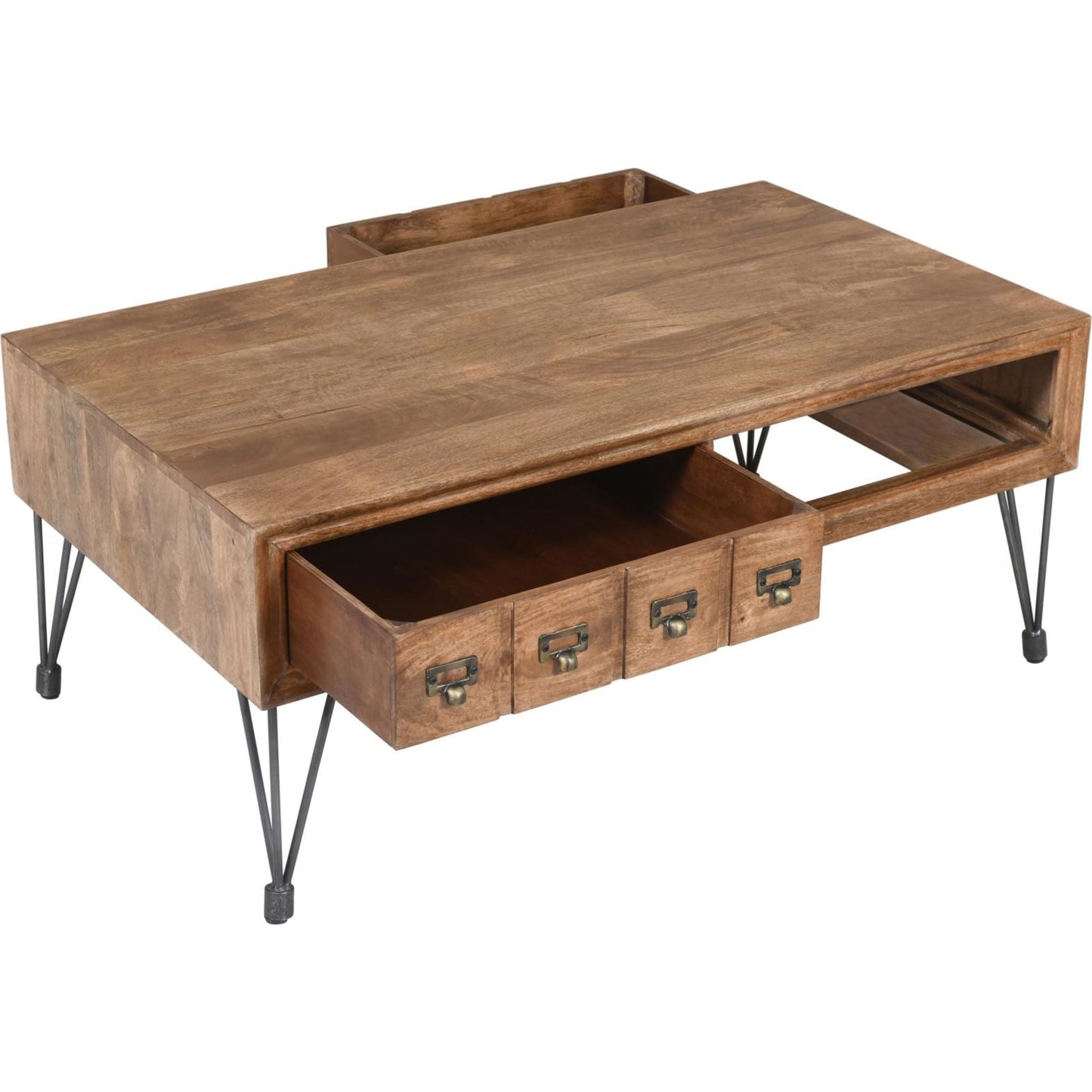 Table basse américaine vintage - Marron moyen