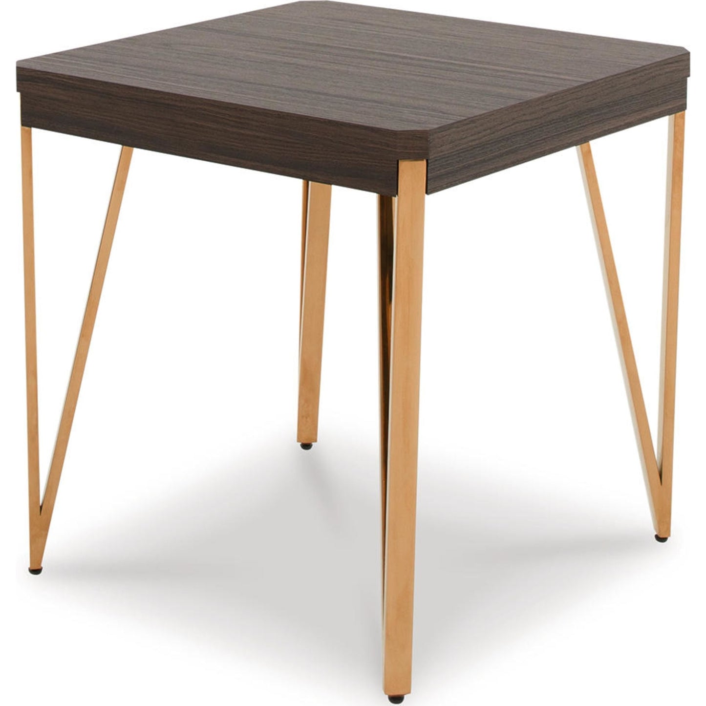 Lot de 3 tables Bandyn - Marron/Champagne