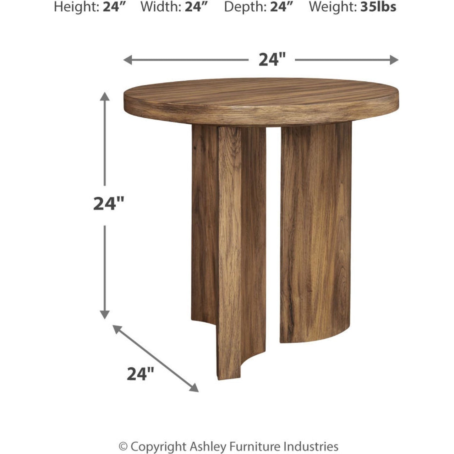 Table d'appoint Austanny - Marron chaud
