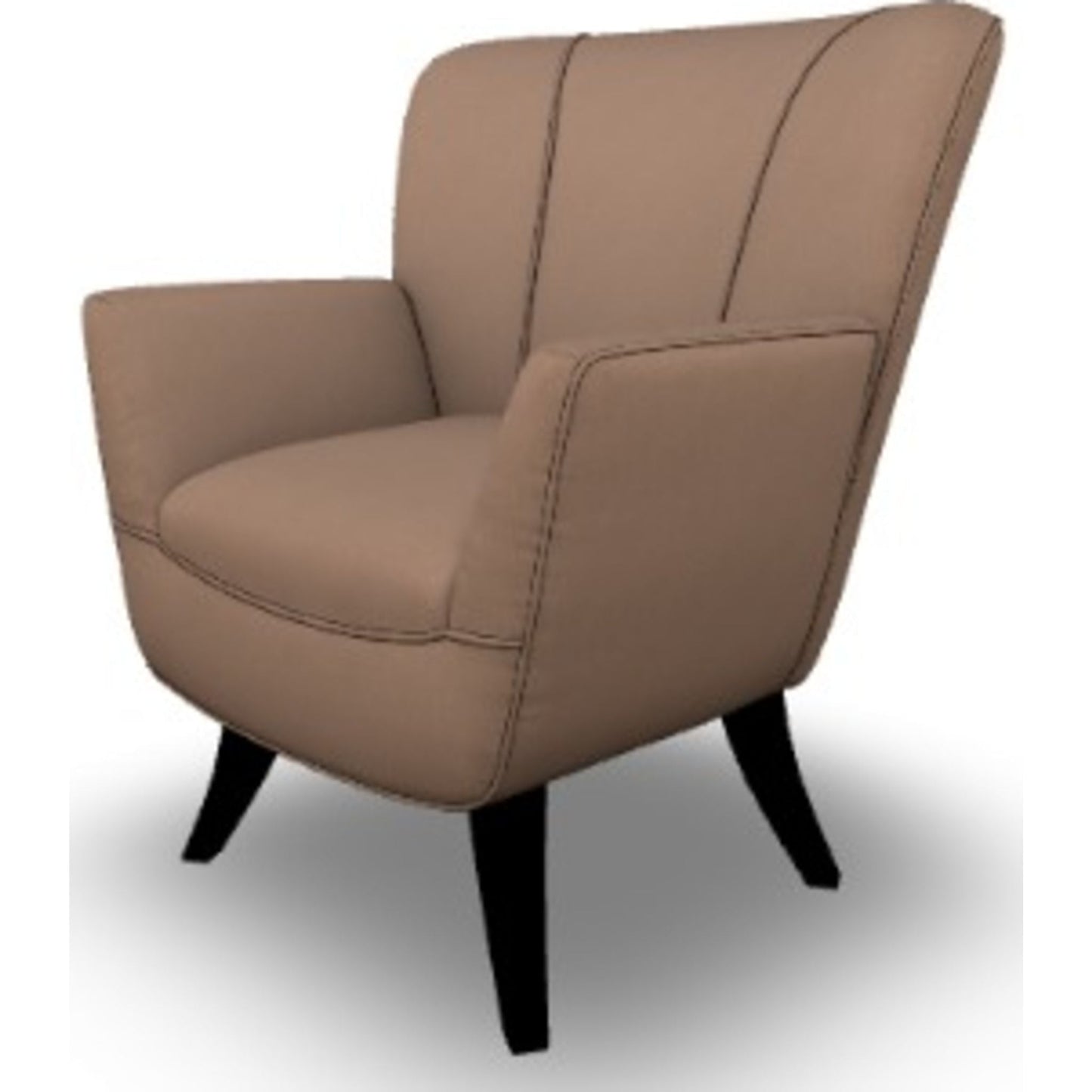 Fauteuil d'appoint Bethany - Cacahuète