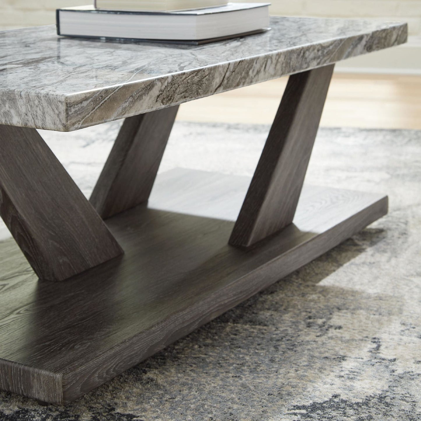 Lot de 3 tables Bensonale - Marron/Gris