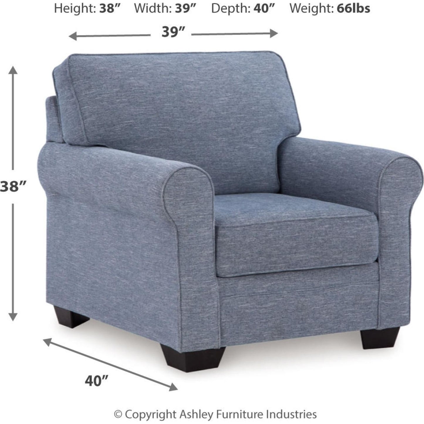 Chaise Carissa Manor - Denim