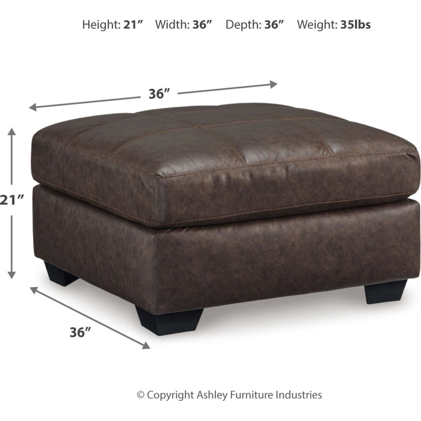 Pouf d'appoint surdimensionné Barlin Mills