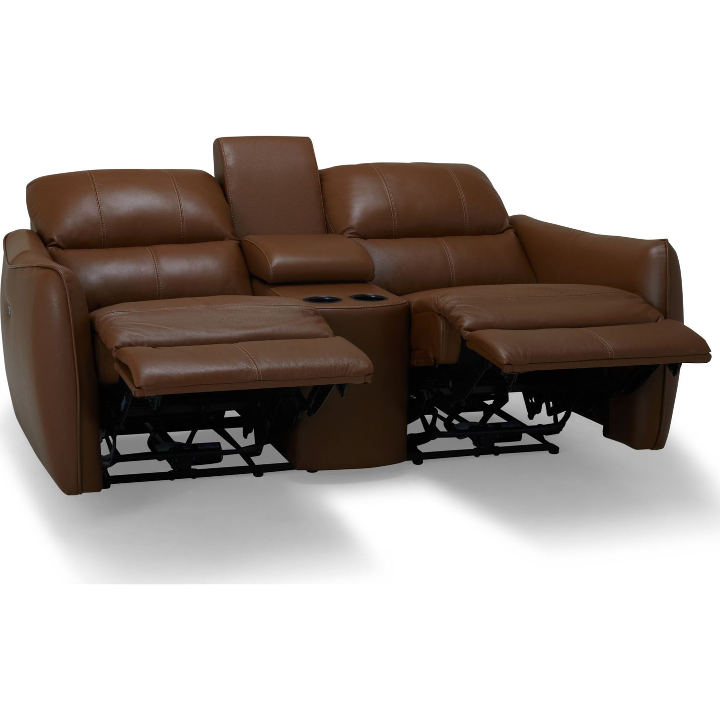Causeuse inclinable électrique Arlo avec console - Valencia Biscotti