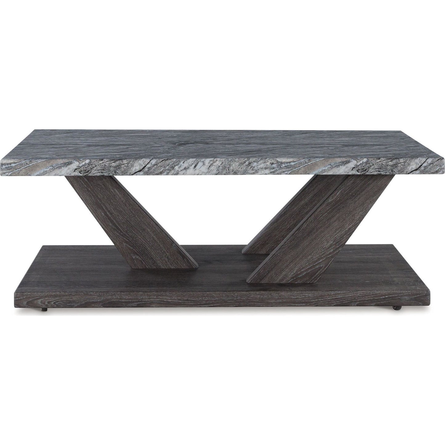 Lot de 3 tables Bensonale - Marron/Gris