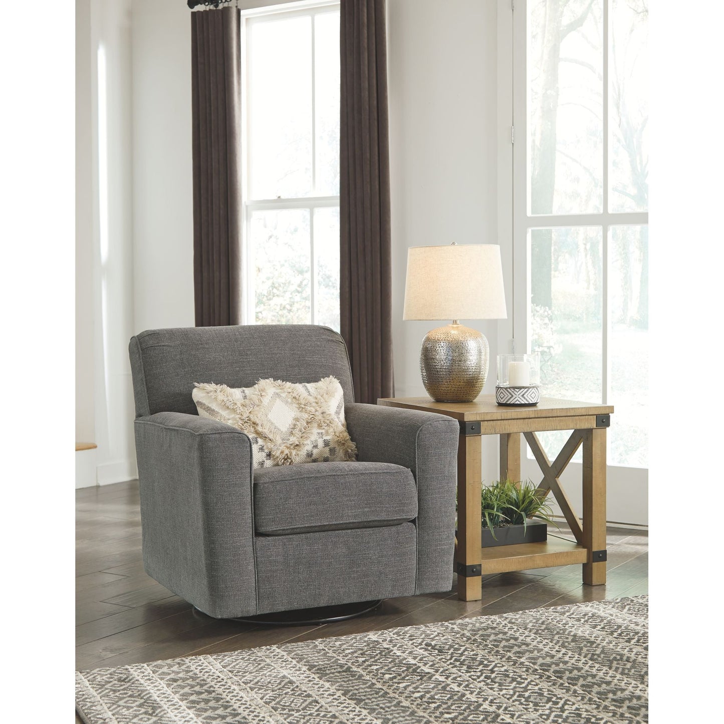 Chaise pivotante Alcona - Anthracite