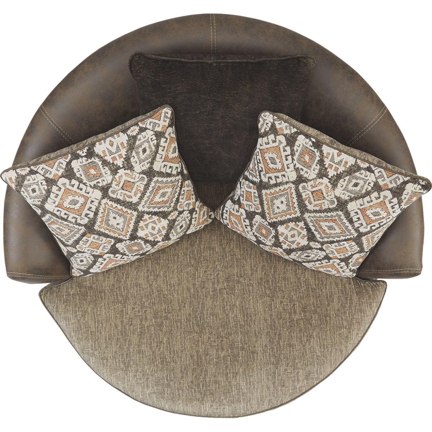 Chaise pivotante Abalone - Chocolat