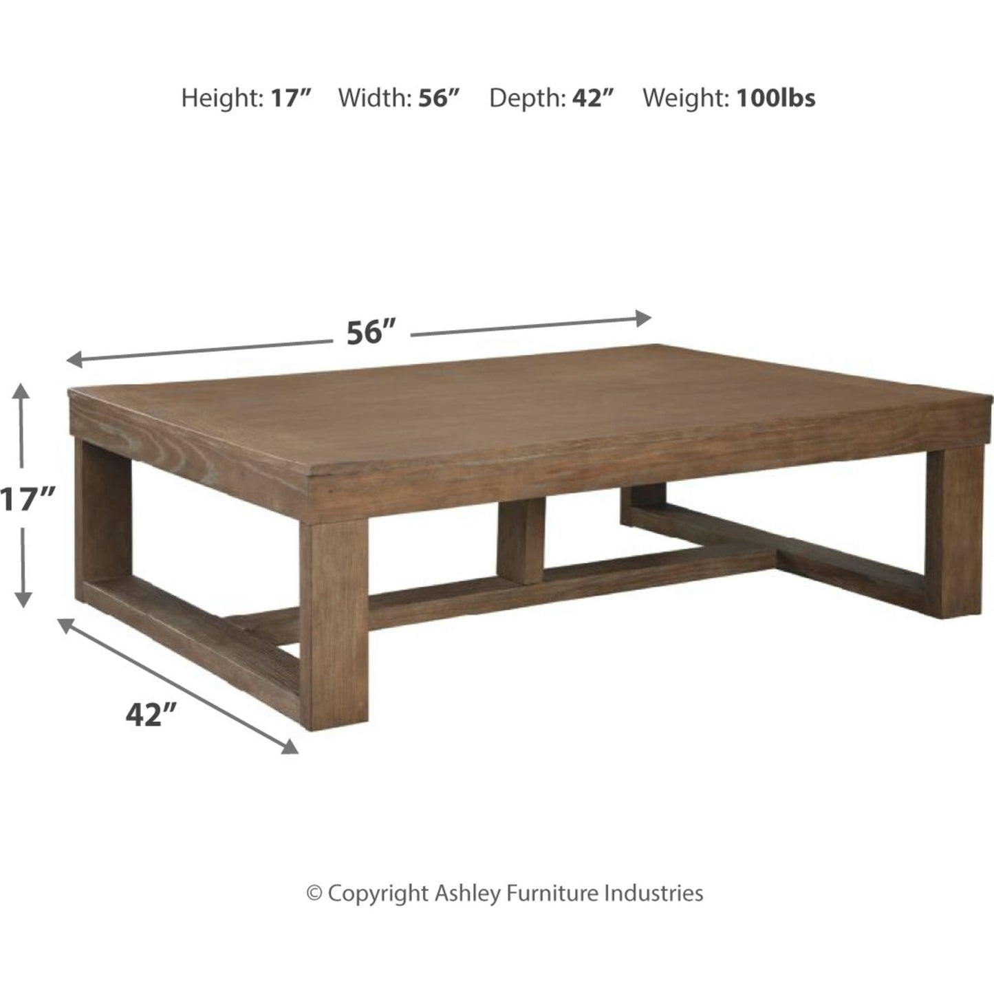 Table basse Cariton - Gris
