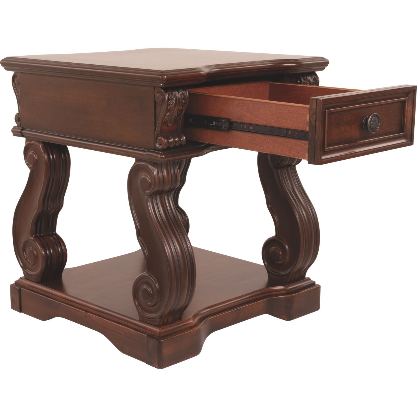 Table d'appoint Alymere - Brun rustique