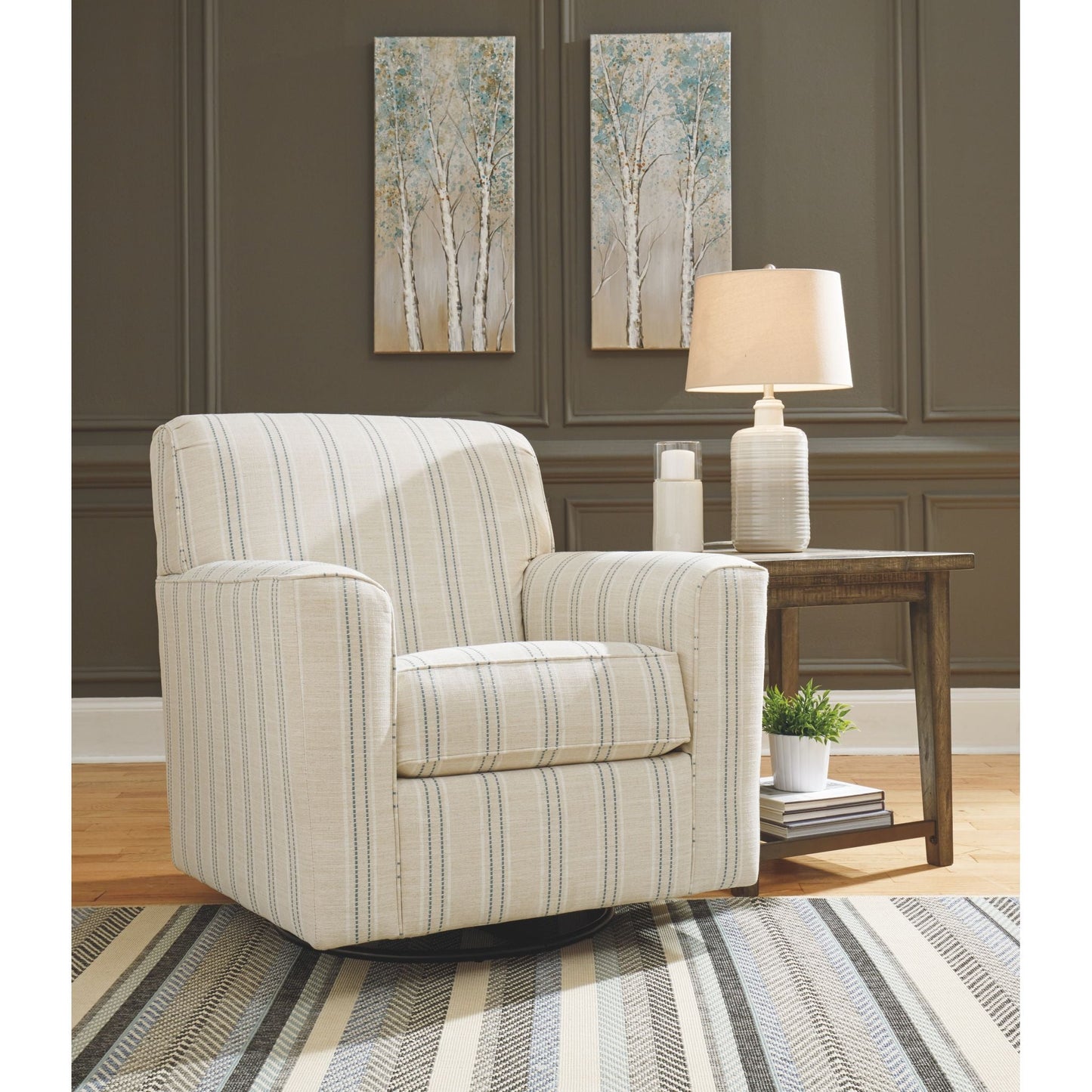 Chaise pivotante Alandari - Gris