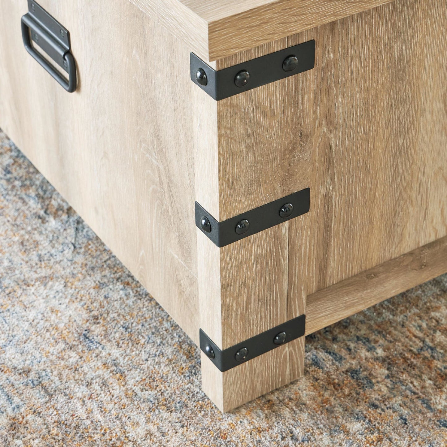 Table basse rectangulaire relevable Calaboro - Marron clair