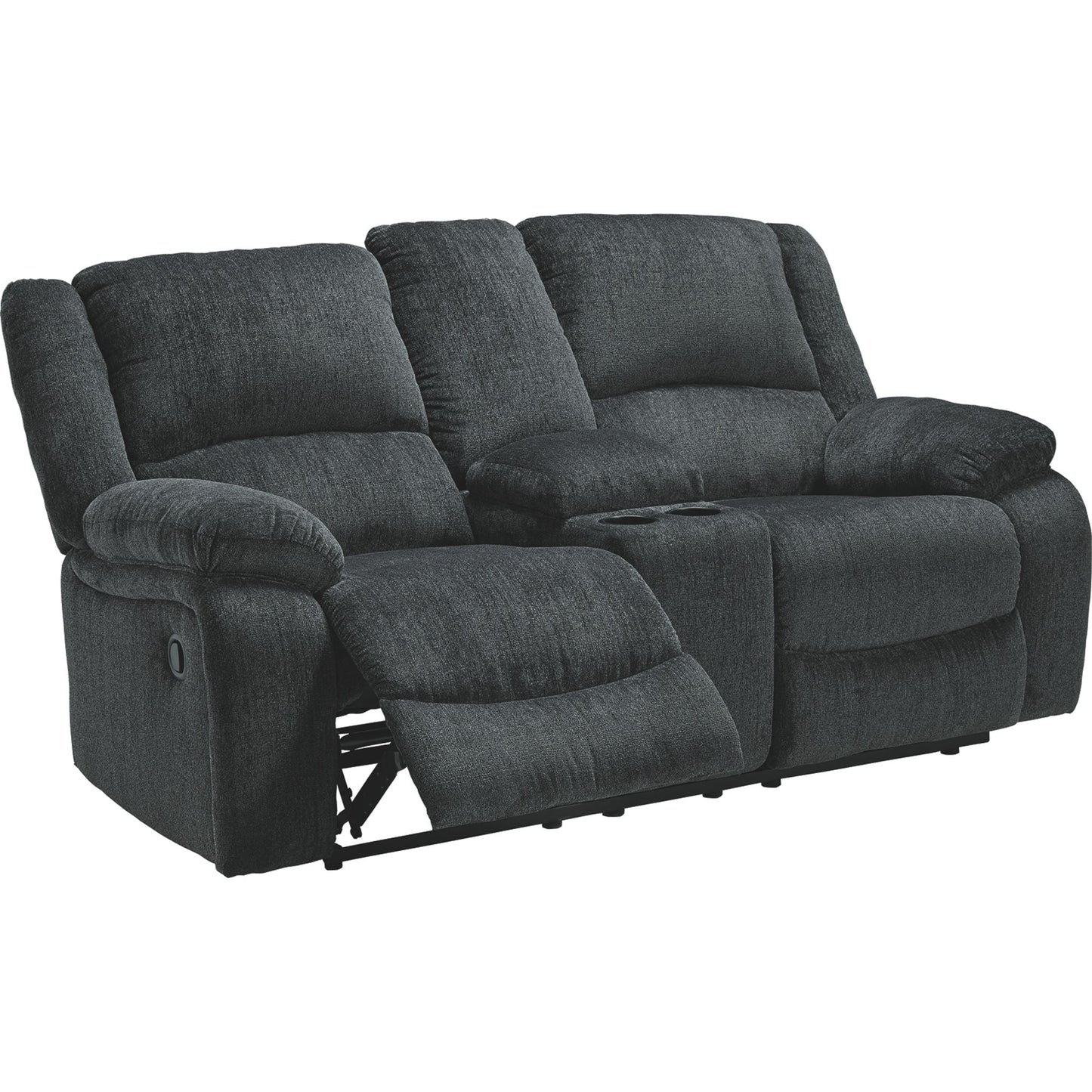 Causeuse inclinable Draycoll avec console - Ardoise