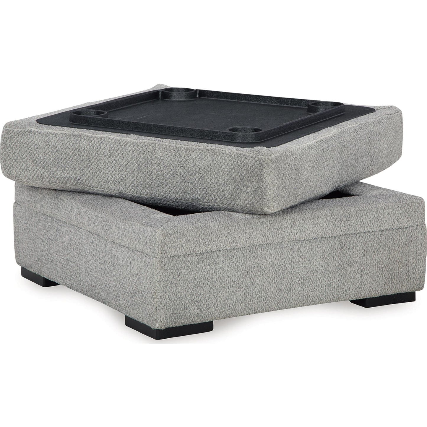 Pouf de rangement Casselbury - Ciment