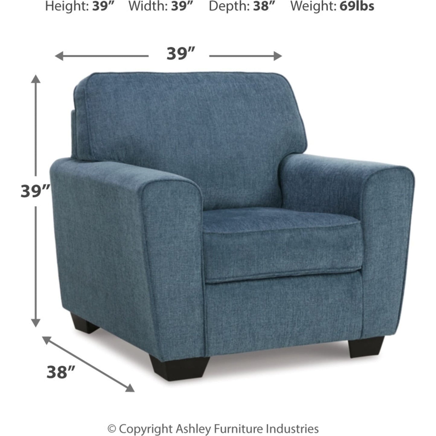 Chaise Cashton - Bleu