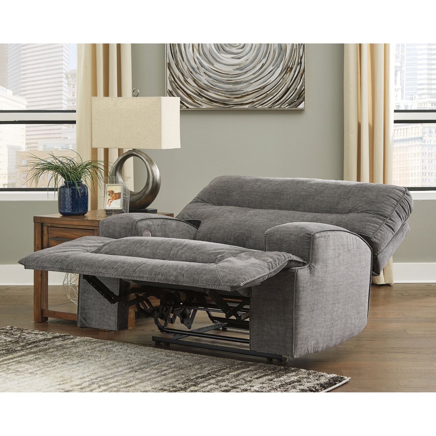 Fauteuil inclinable électrique Coombs à siège large - Anthracite