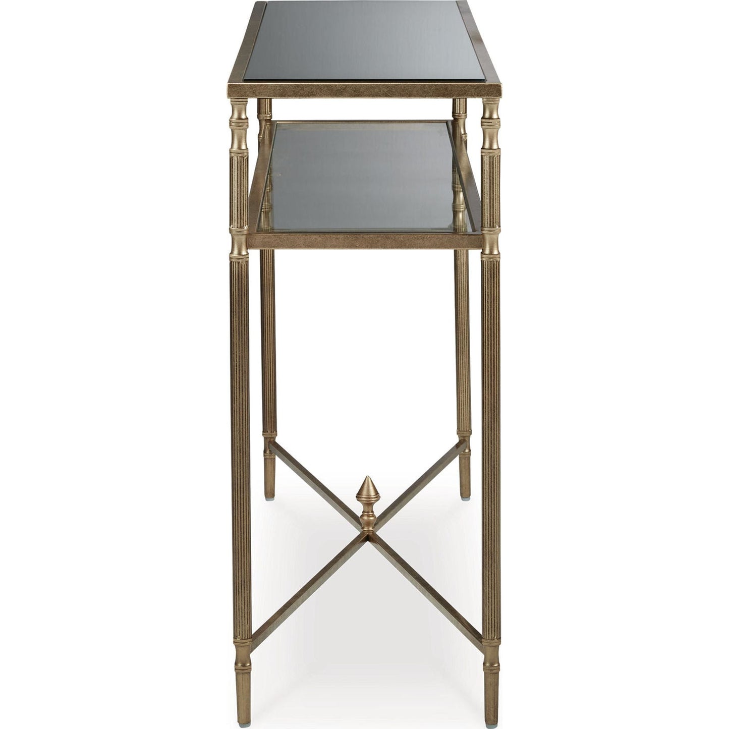 Table basse Cloverty - Finition or vieilli