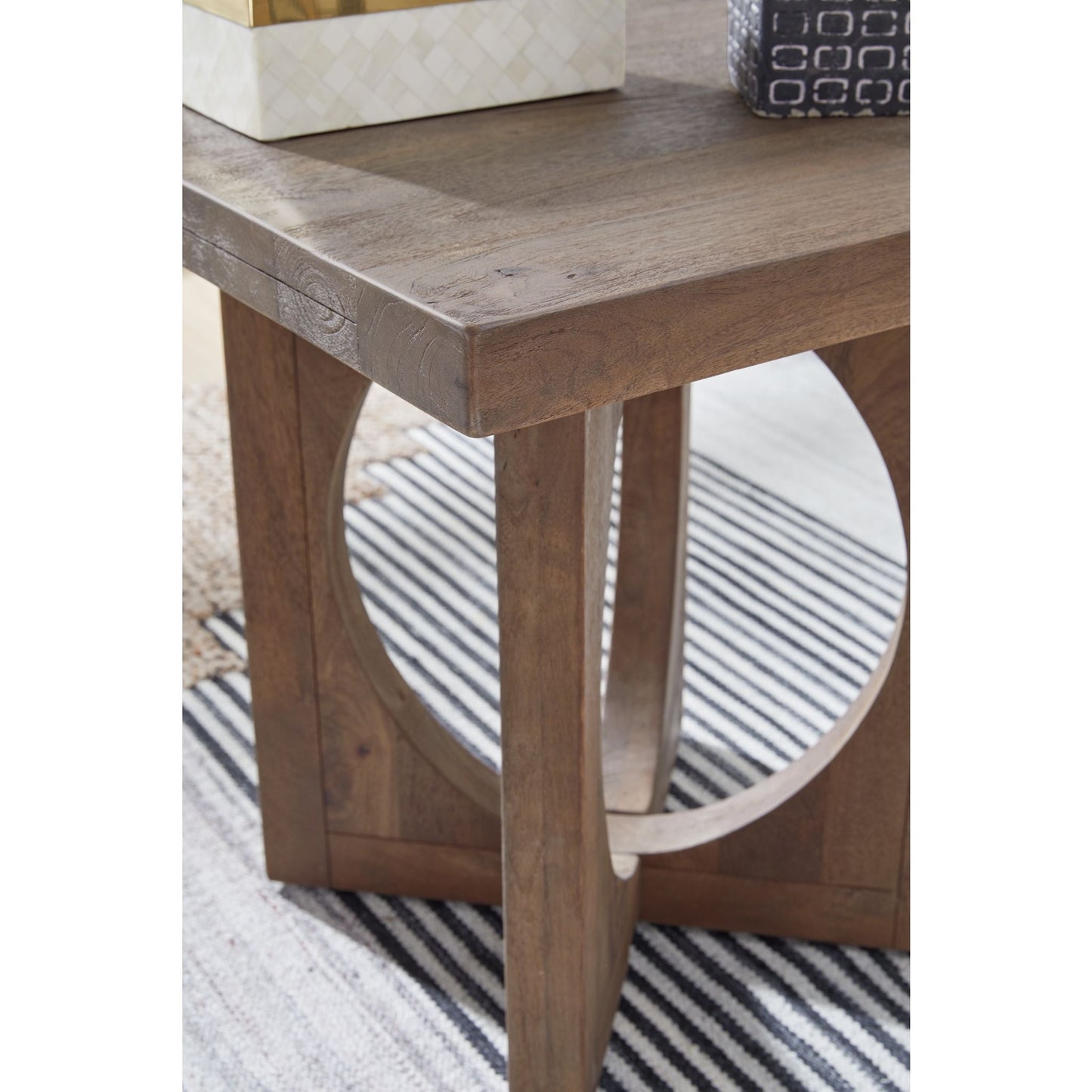 Table d'appoint Abbianna - Marron moyen