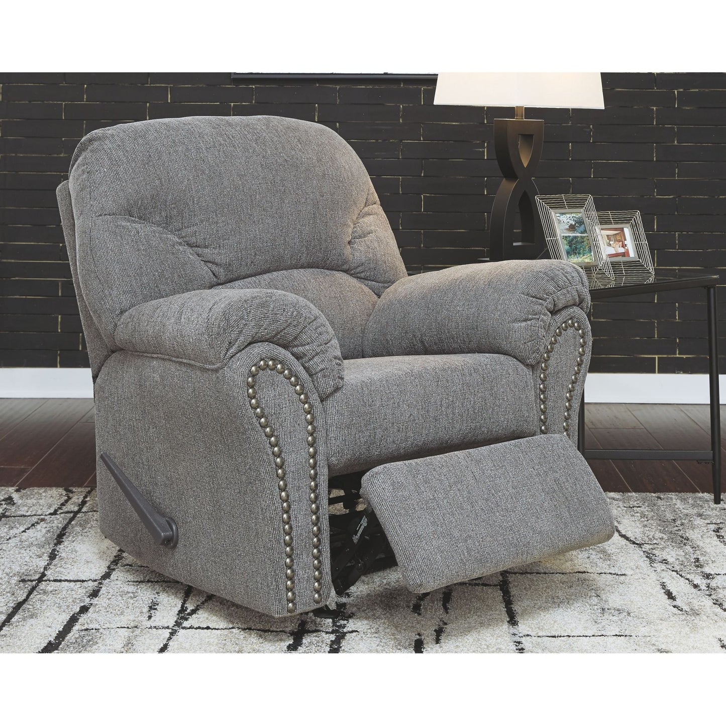 Fauteuil inclinable à bascule Allmaxx - Étain