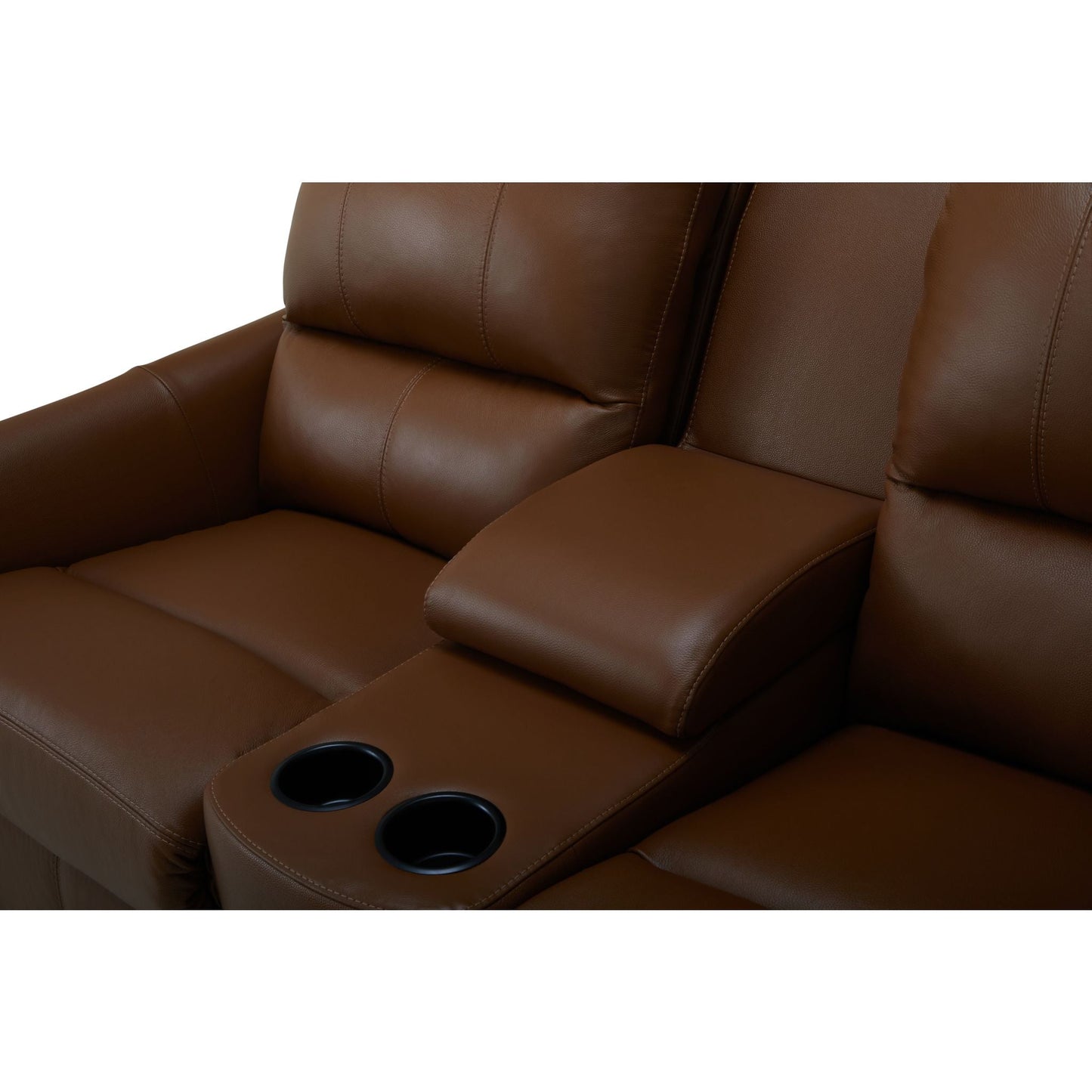 Causeuse inclinable électrique Arlo avec console - Valencia Biscotti