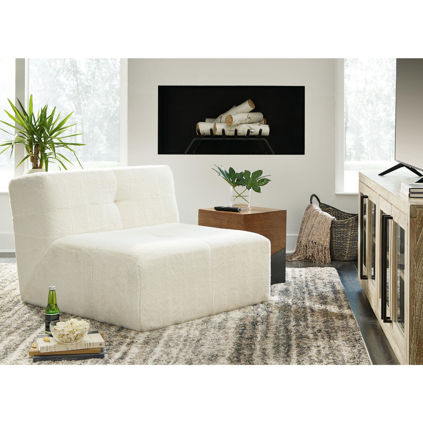 Fauteuil d'appoint Brettner - Ivoire