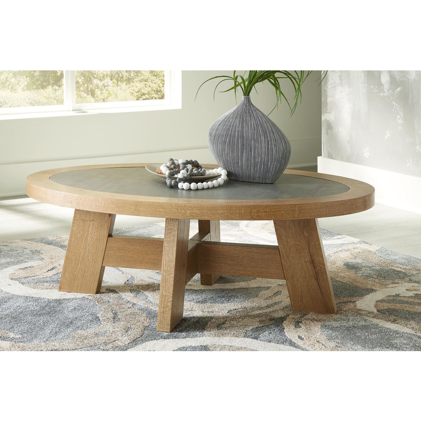 Table basse Brinstead - Marron clair