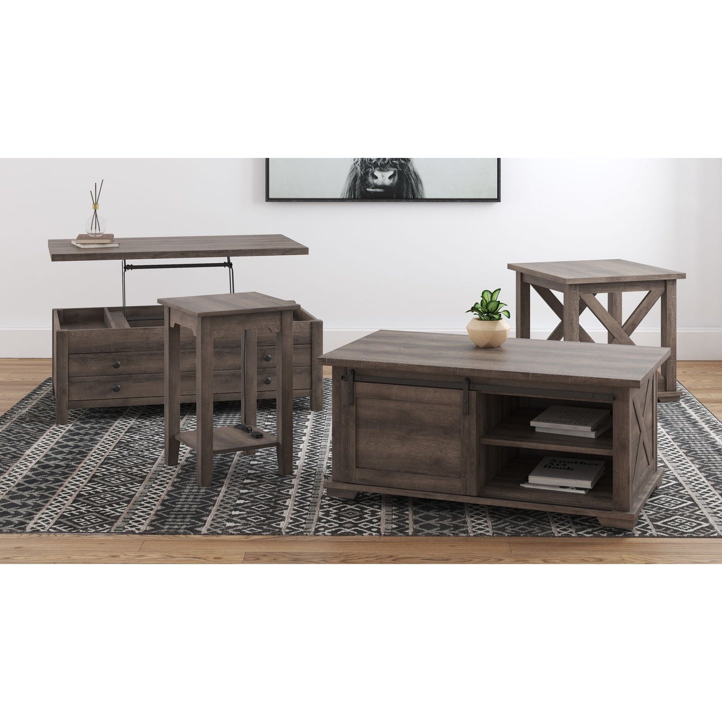 Table basse rectangulaire relevable Arlenbry