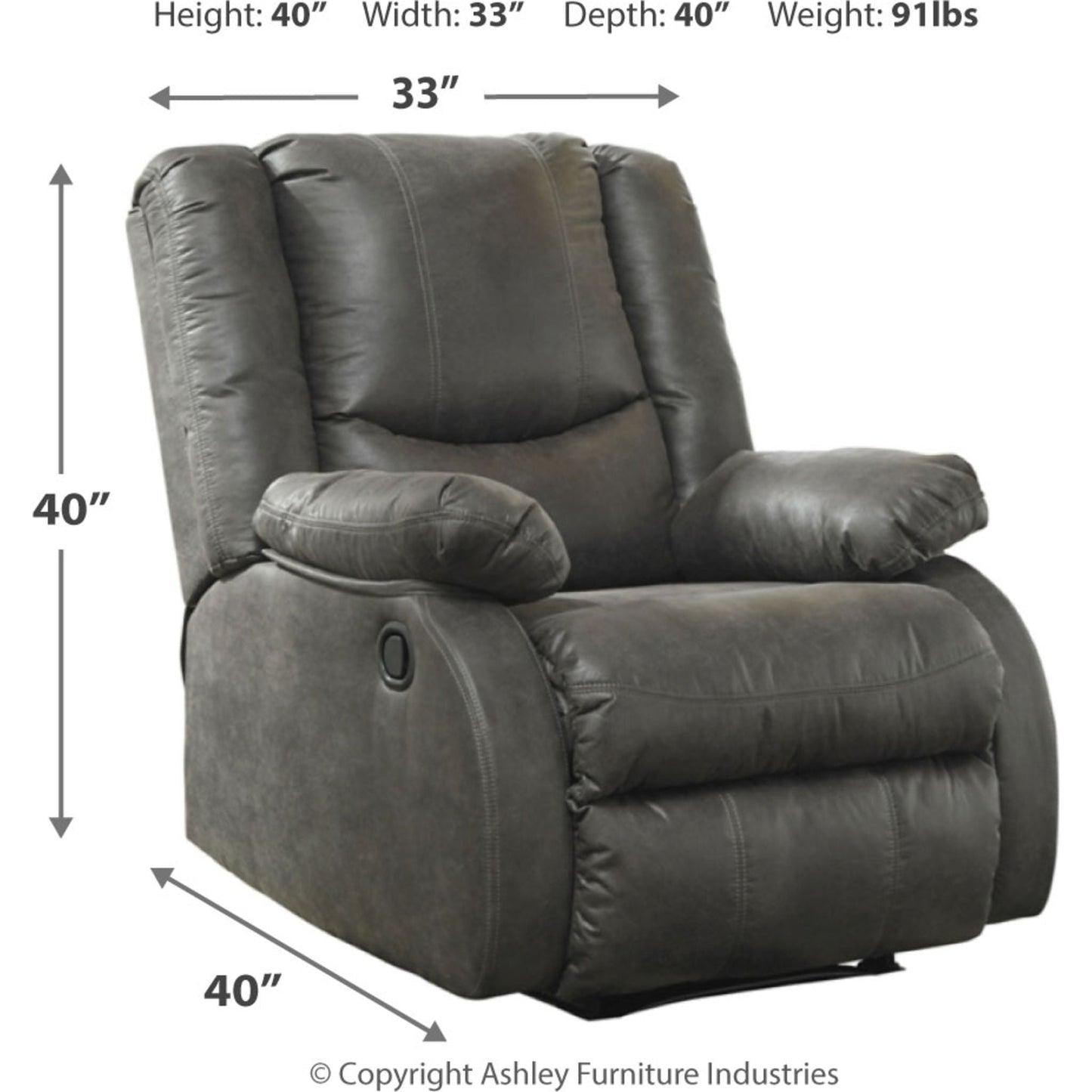 Fauteuil inclinable mural Bladewood