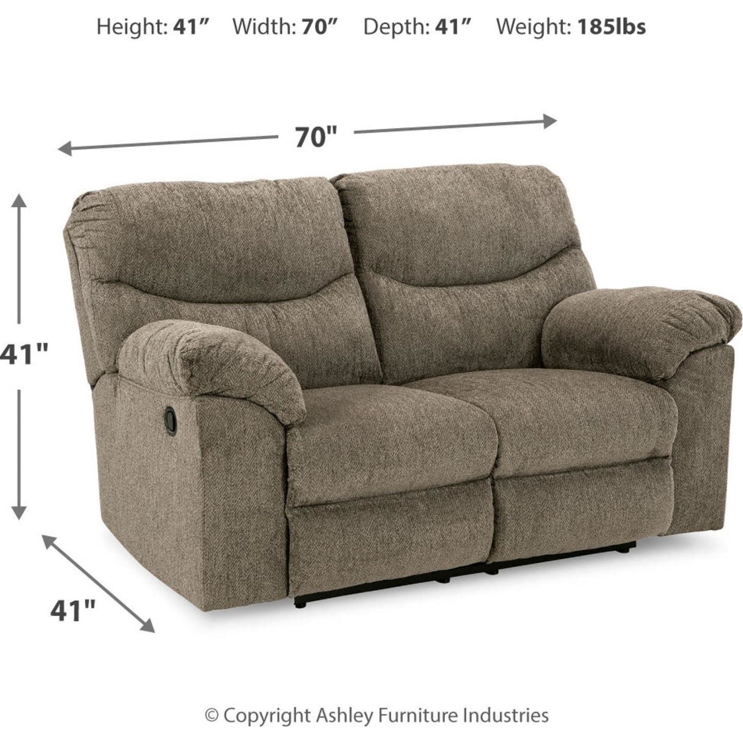 Causeuse inclinable Alphons