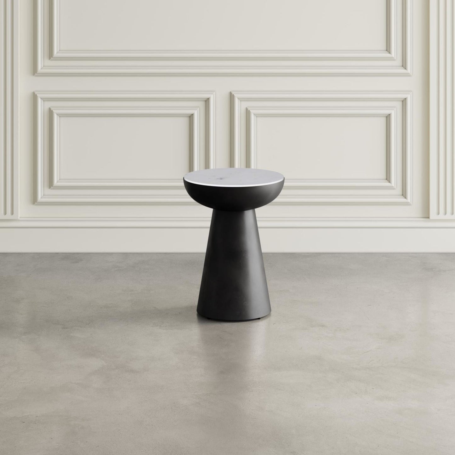 Table d'appoint Circularity - Blanc et bronze