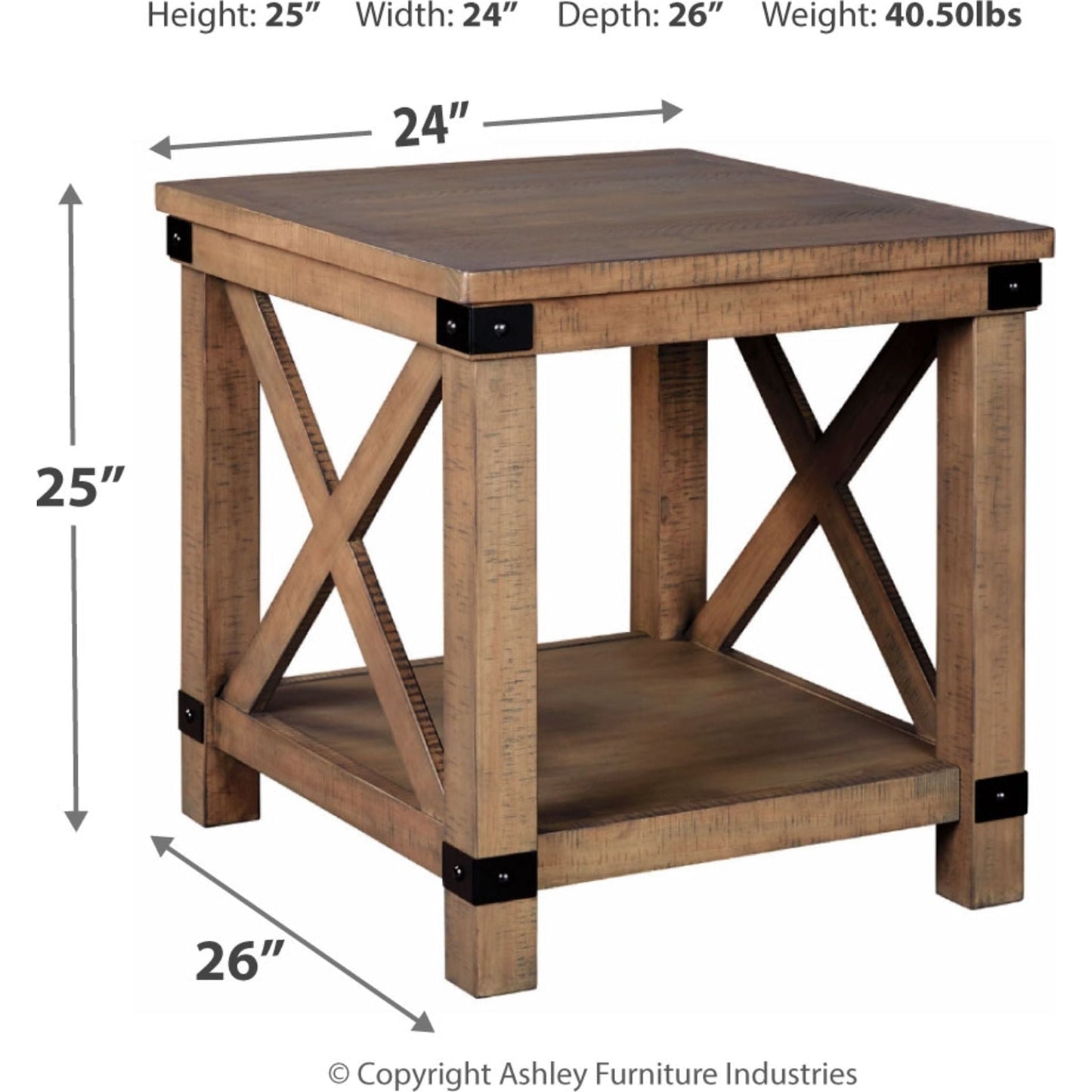 Table d'appoint Aldwin - Gris