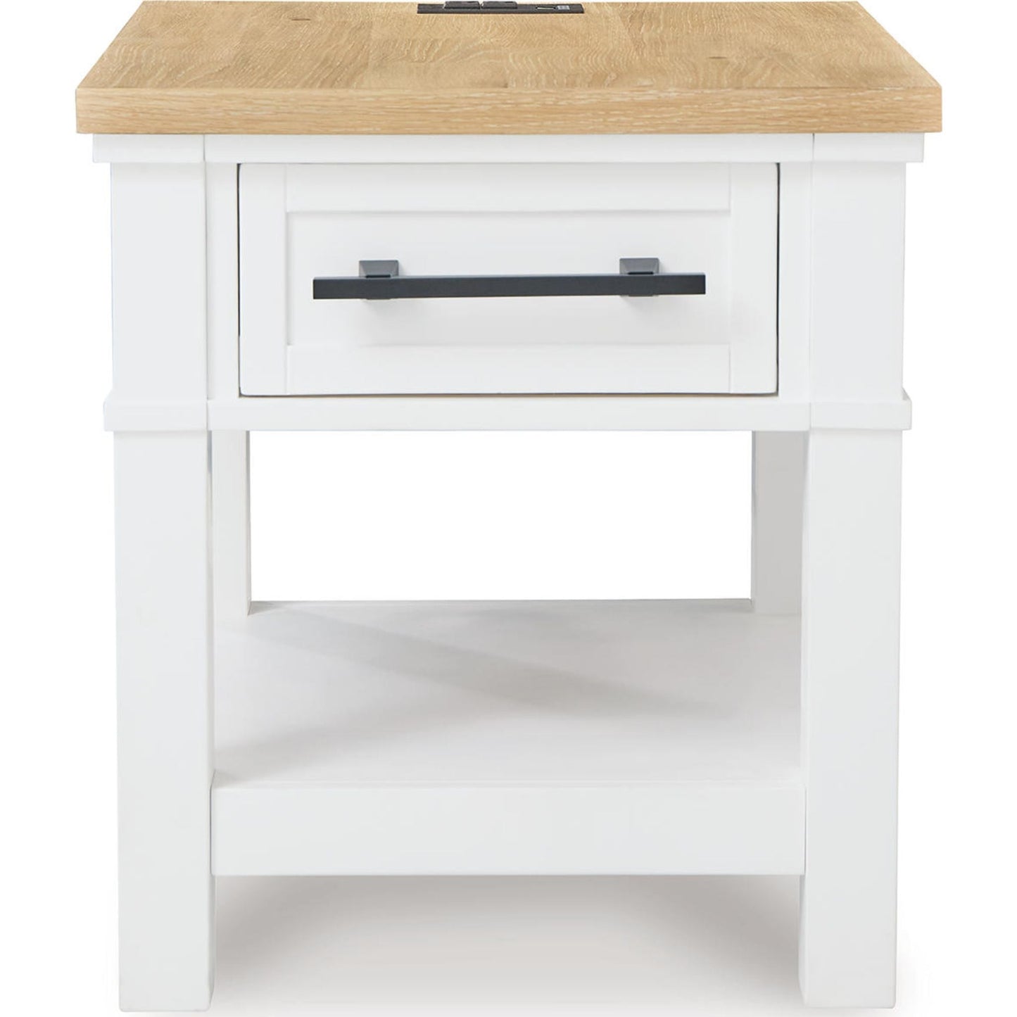 Table d'appoint Ashbryn - Blanc/Naturel