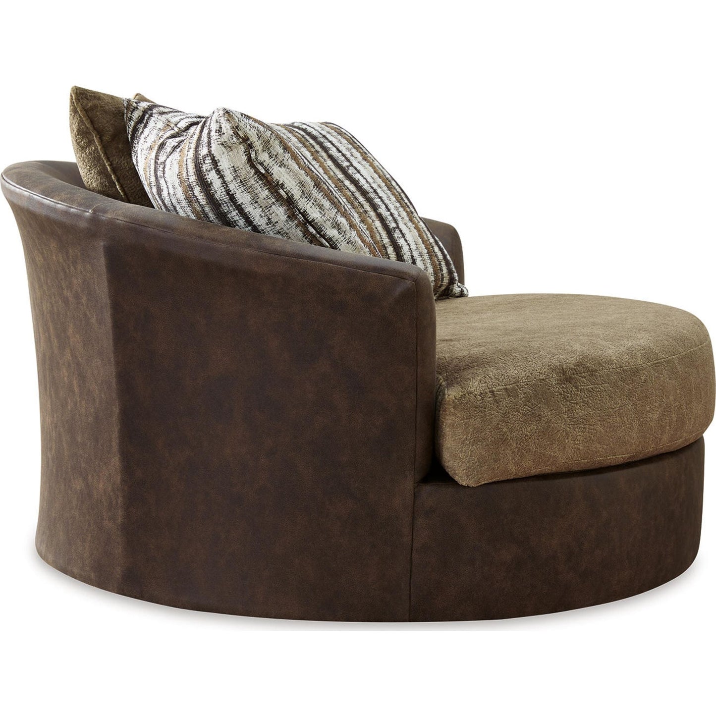 Chaise pivotante Alesbury - Chocolat