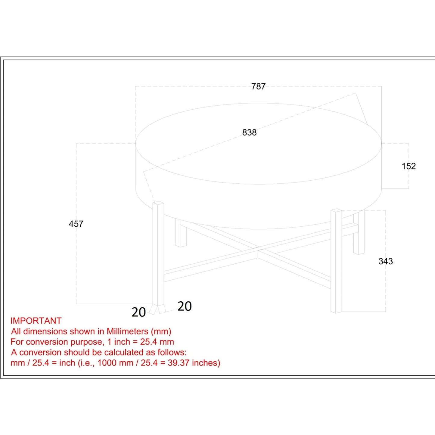 Table basse Blox - Naturel