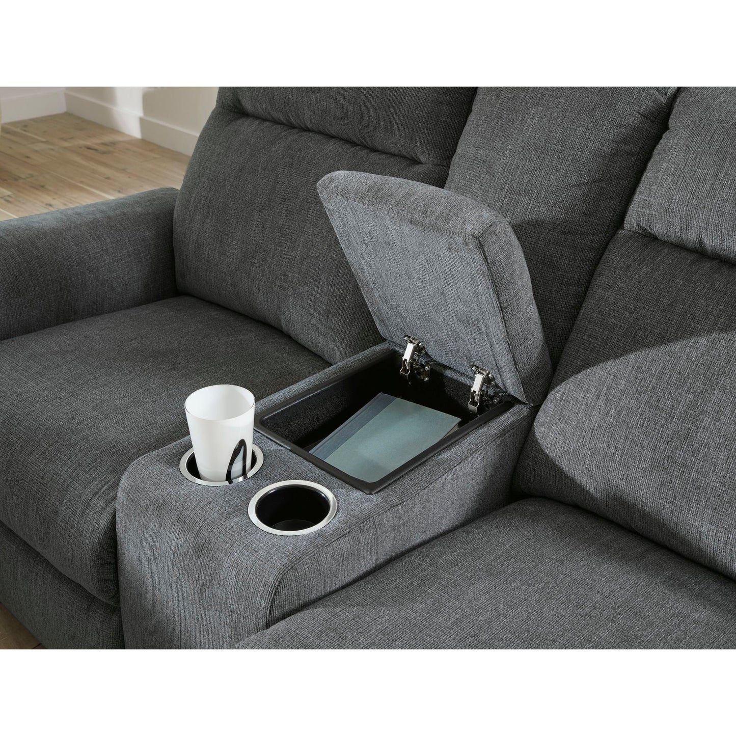 Causeuse inclinable électrique Barnsana avec console