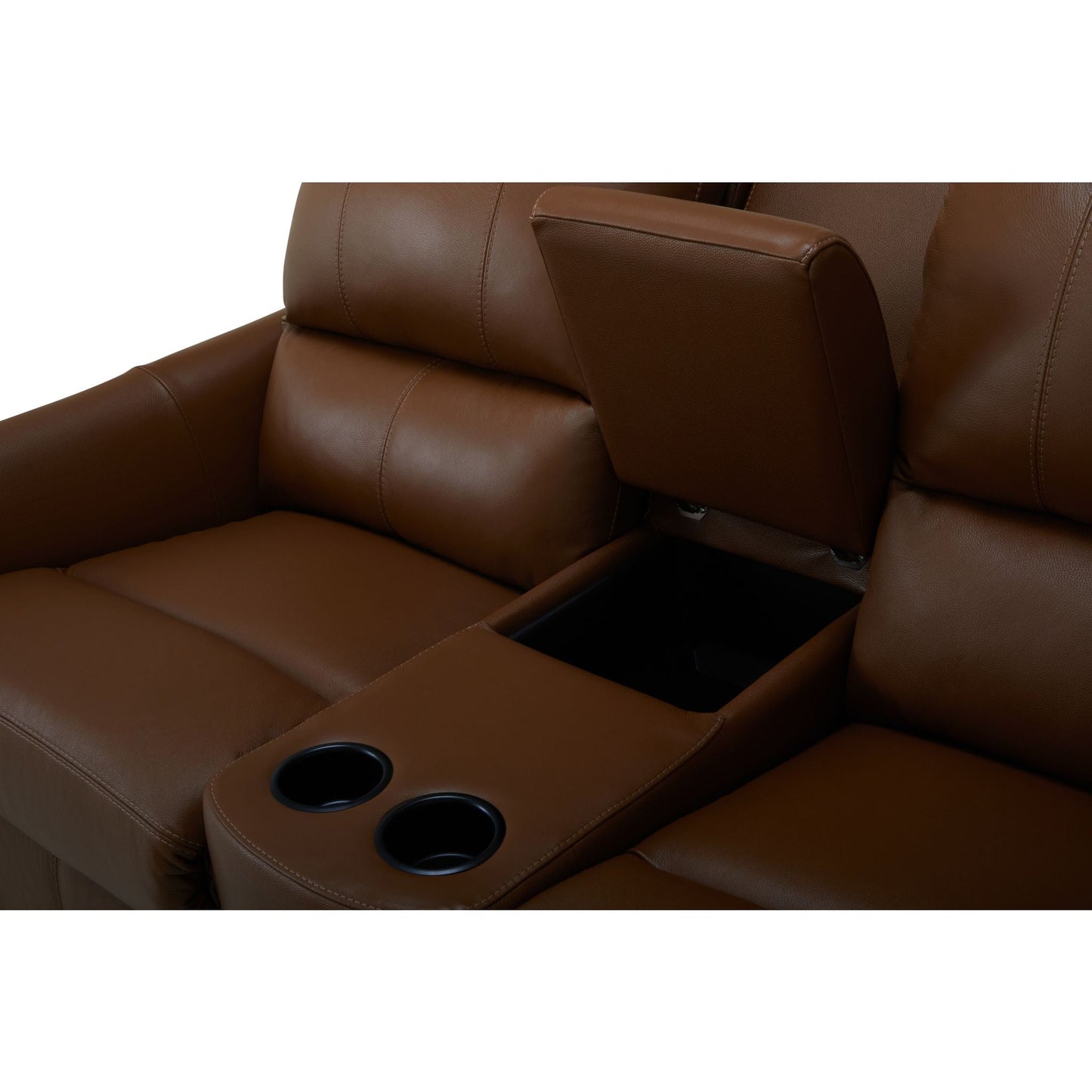 Causeuse inclinable électrique Arlo avec console - Valencia Biscotti