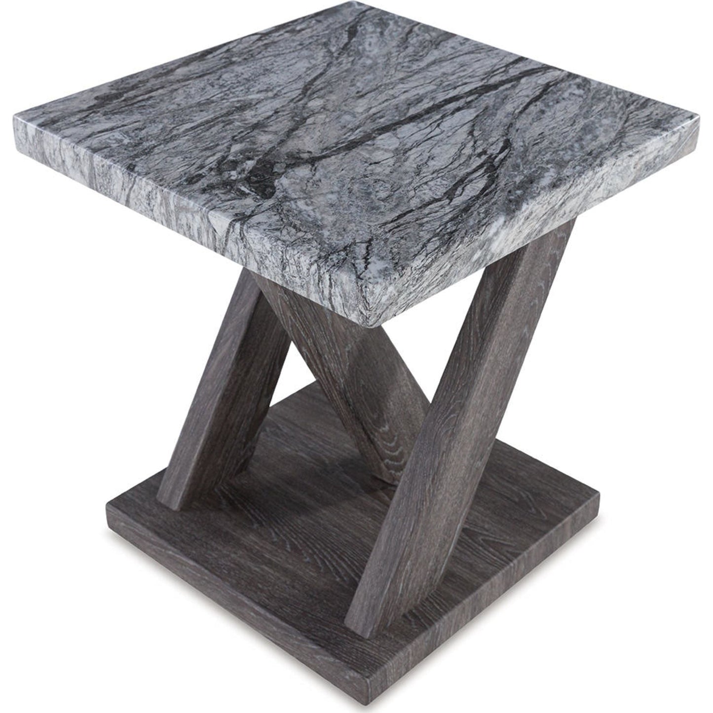 Lot de 3 tables Bensonale - Marron/Gris