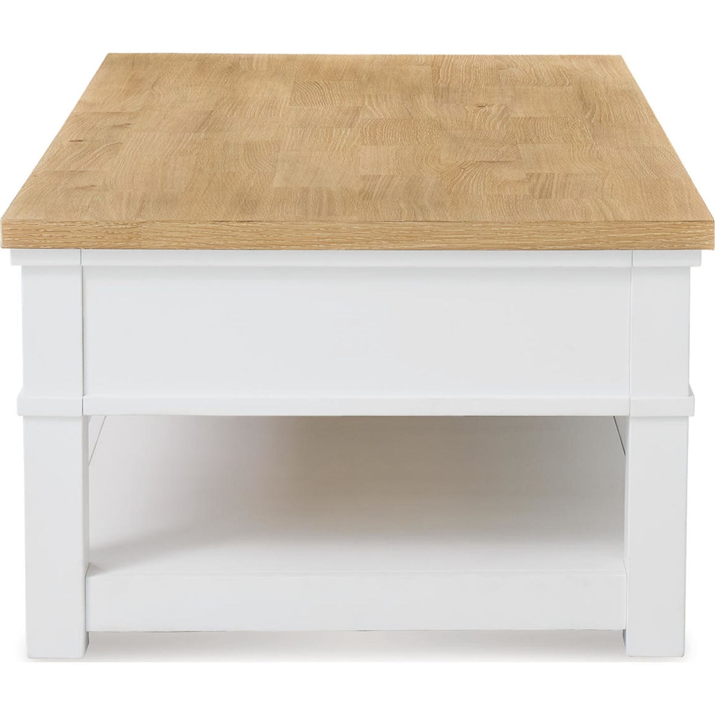 Table basse Ashbryn - Blanc/Naturel