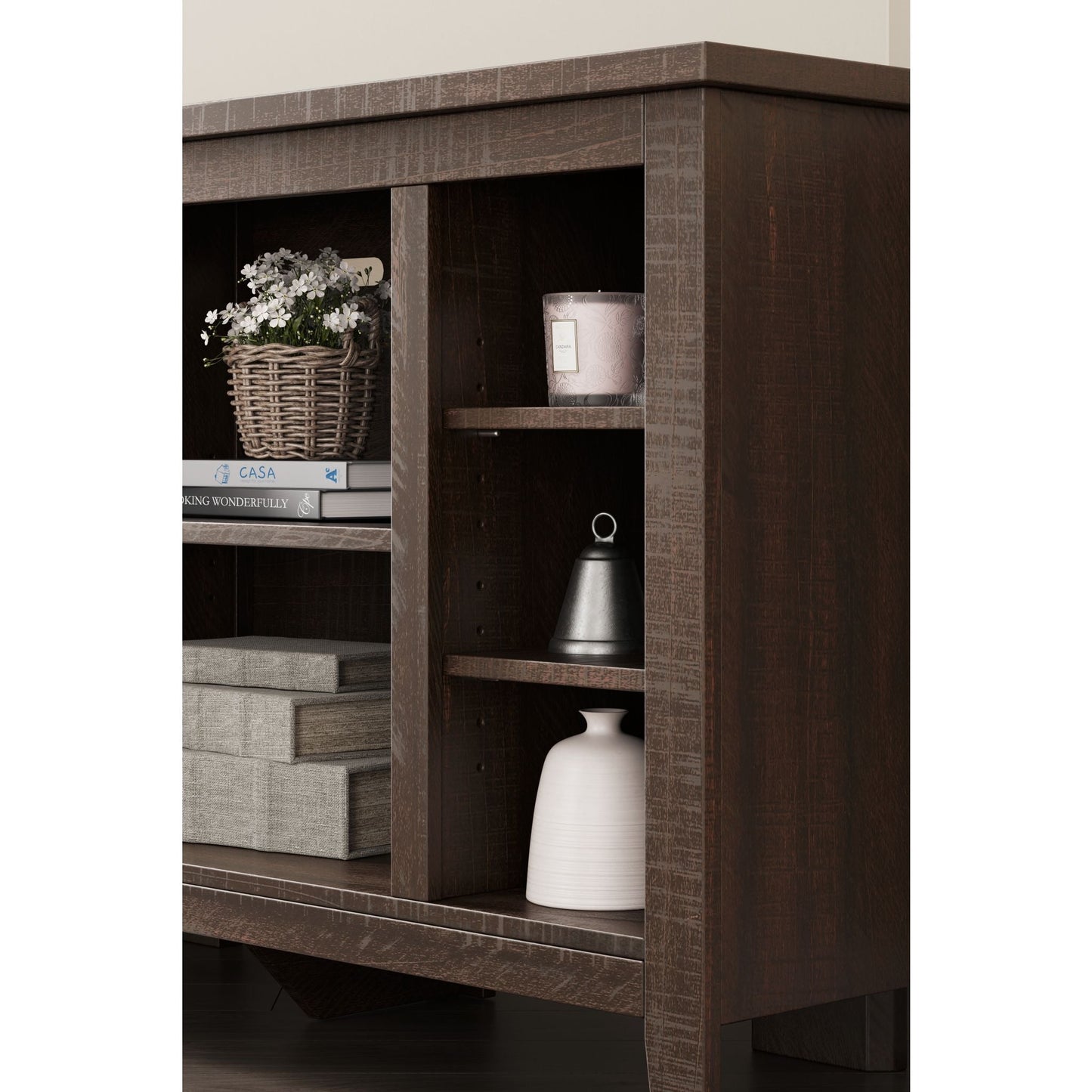 Meuble TV d'angle Camiburg - Marron chaud