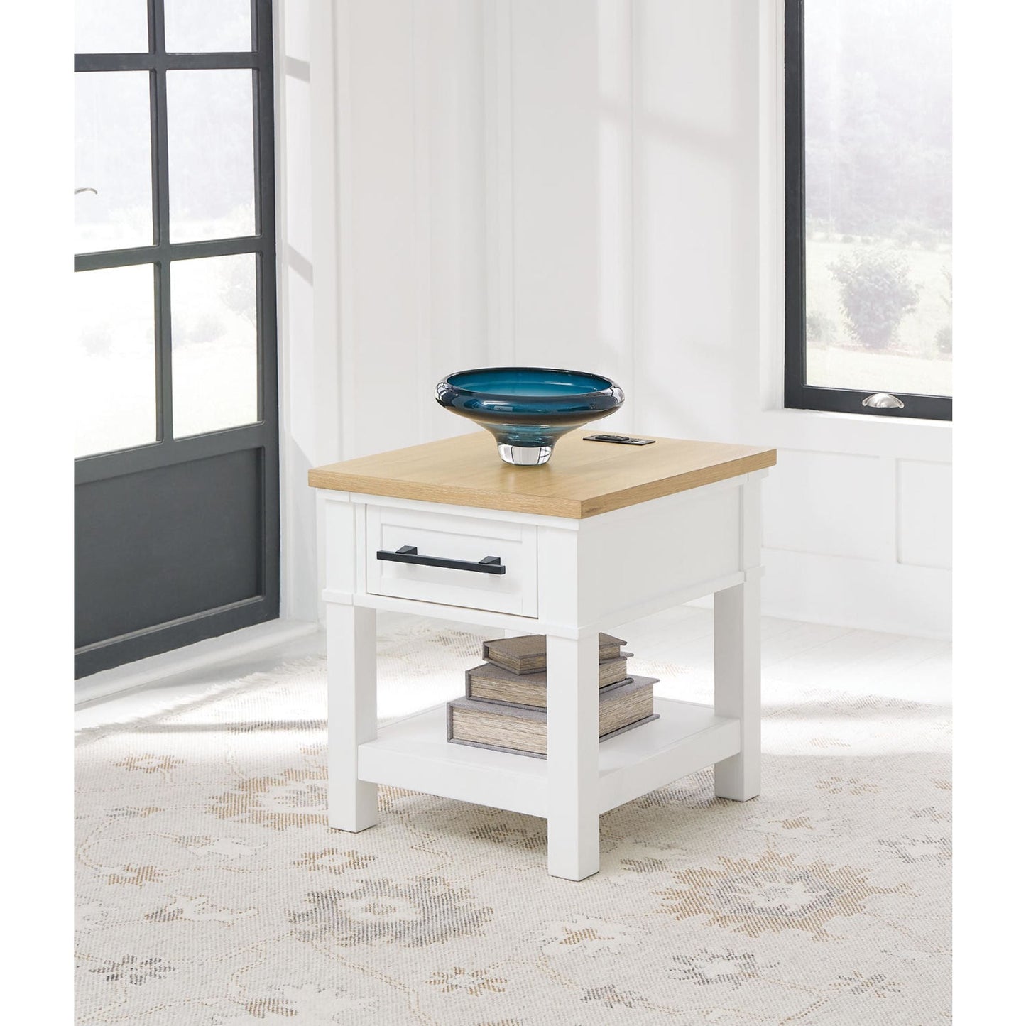 Table d'appoint Ashbryn - Blanc/Naturel
