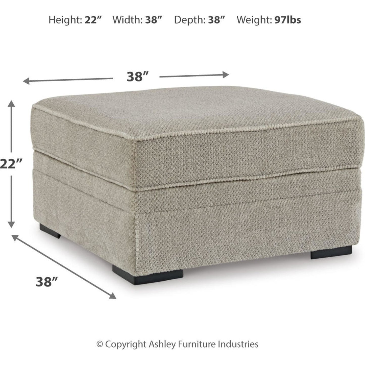 Pouf de rangement Calnita - Sisal