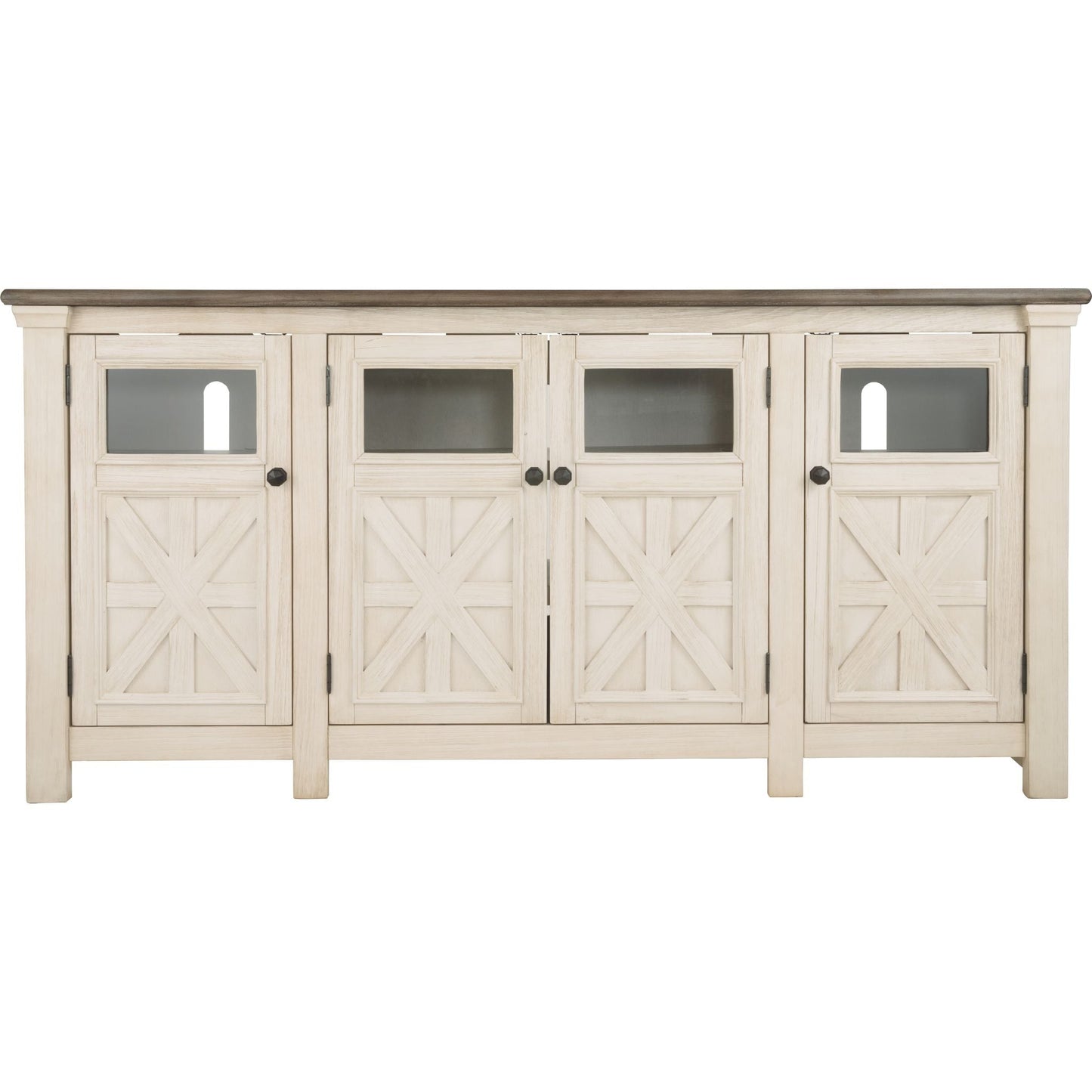 Meuble TV Bolanburg - Blanc/Gris patiné